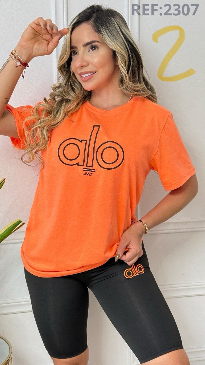 Conjunto Biker Alo - orange