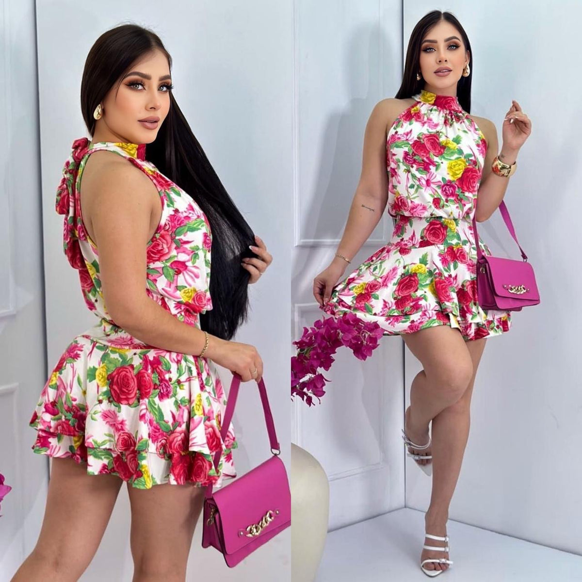 Vestido Floral Unitalla – Algodón Elastizado 🌸