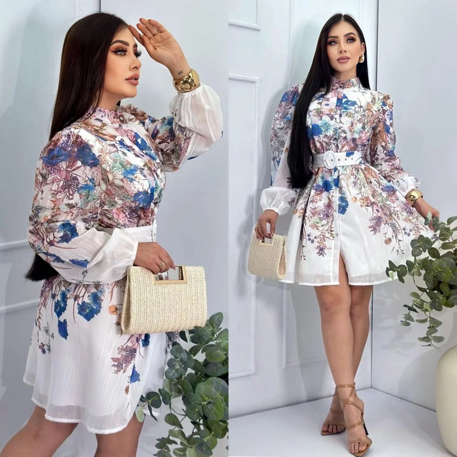 Vestido Dolce Sweet Floral – Elegancia Romántica en Poliéster e Hilo