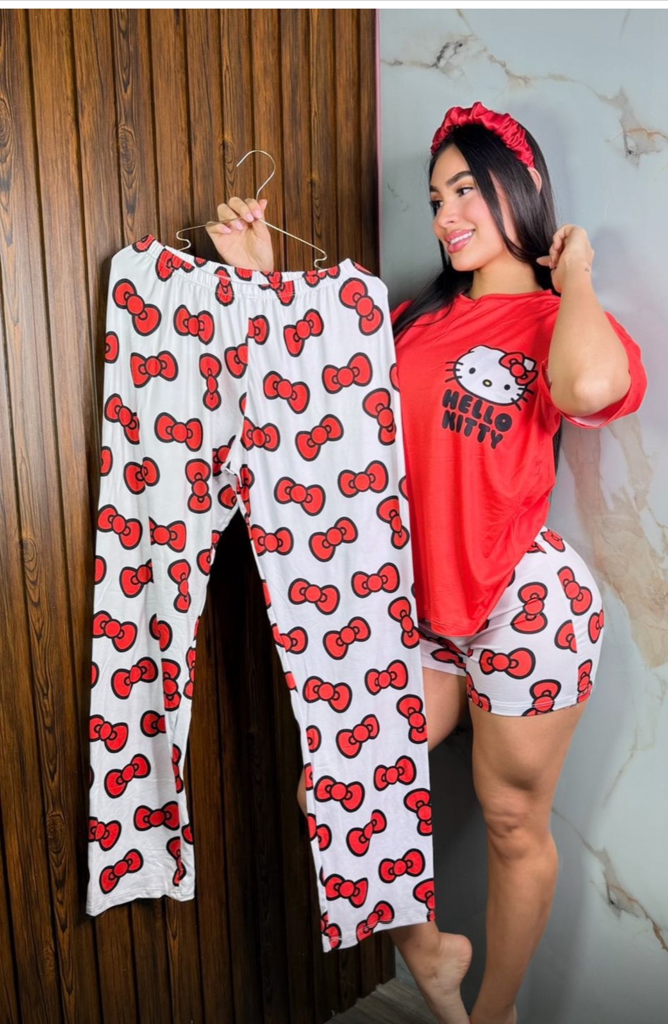Pijamas 3 piezas Hello Kitty